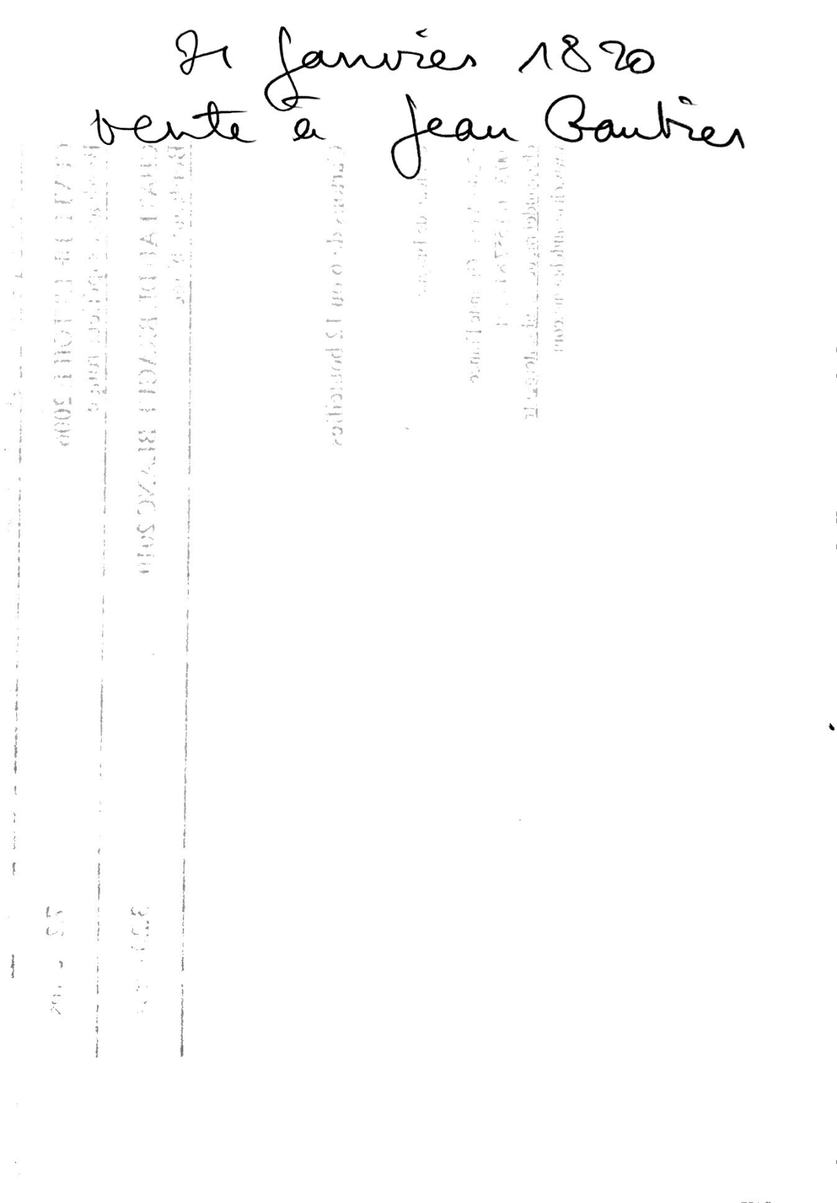 Deed of Sale: Land in Vérac to Jean Gautier (1820)
