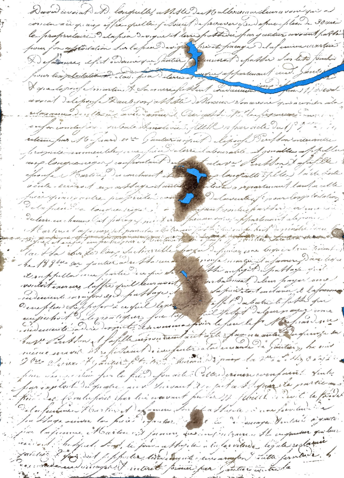 Gautier Family Estate Partition (1864) and Restoration-Era Legal Judgment