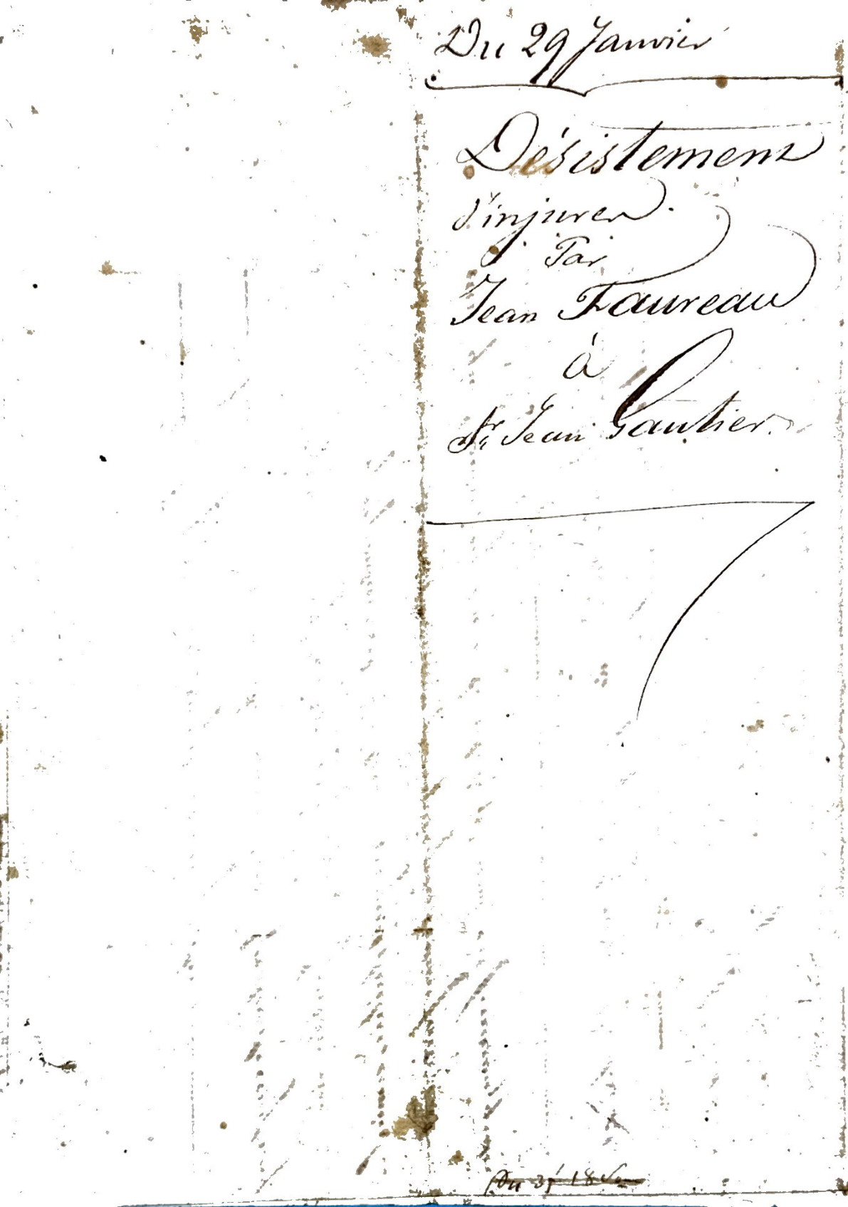 **1828 Notarial Settlement for Insults and Property Dispute: Faureau vs. Gautier** - Page 4