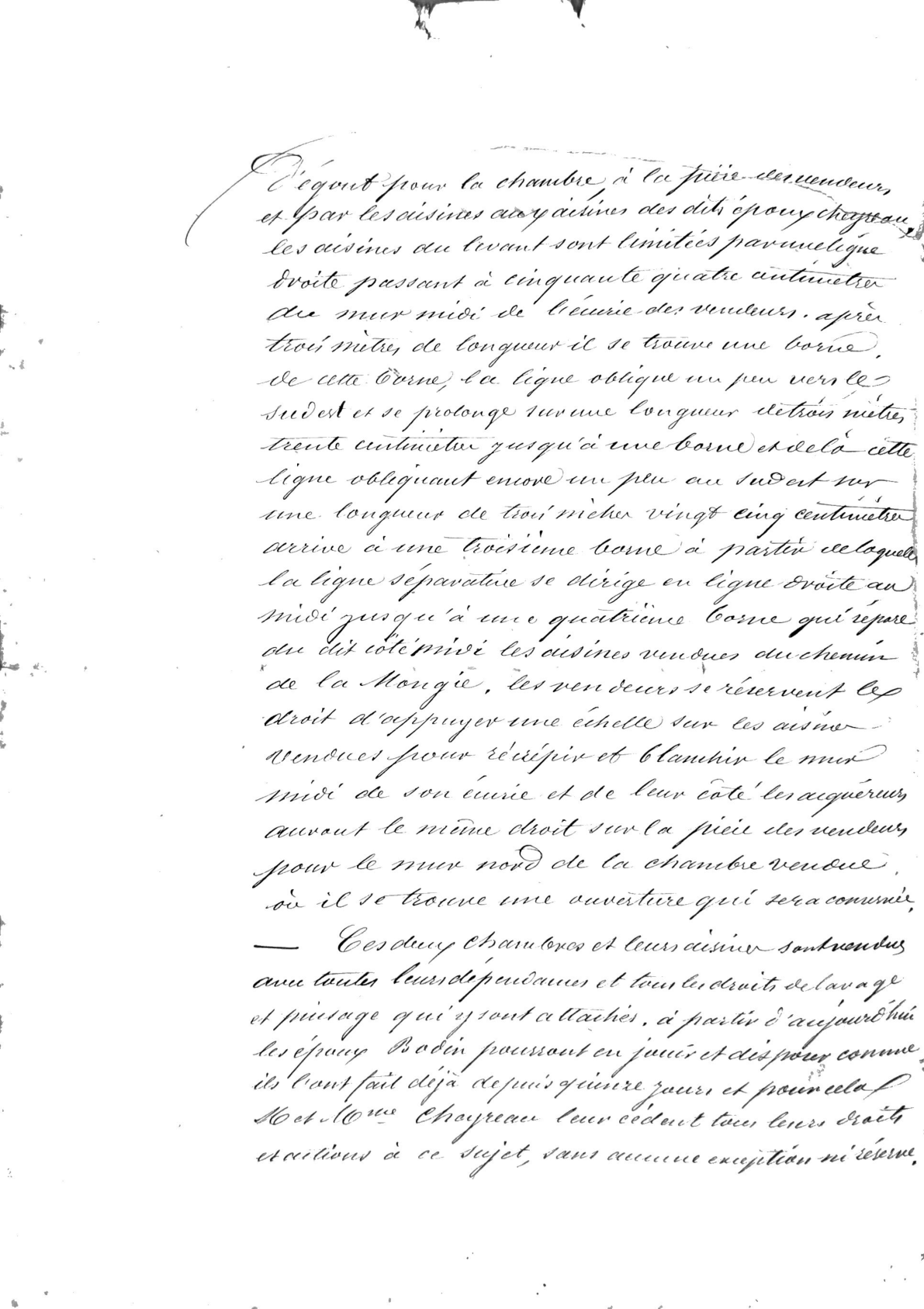 1865 Property Sale Deed: Cheyreau to Bodin in Vérac - Page 2
