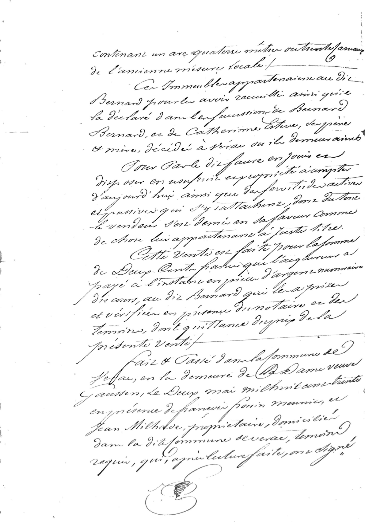 Deeds of Sale to Guillaume Faure in Vérac (1826, 1830) - Page 3