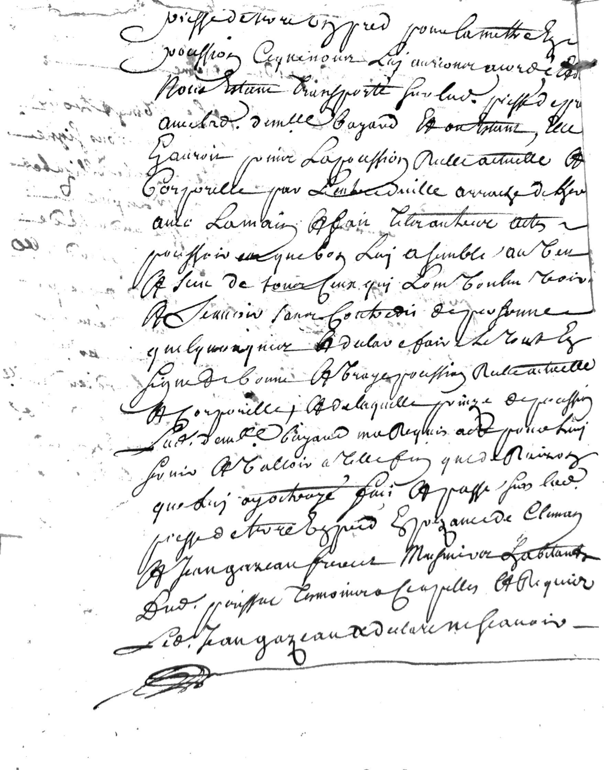 Deed of Sale and Possession of Land in Périssac (1710-1723) - Page 2
