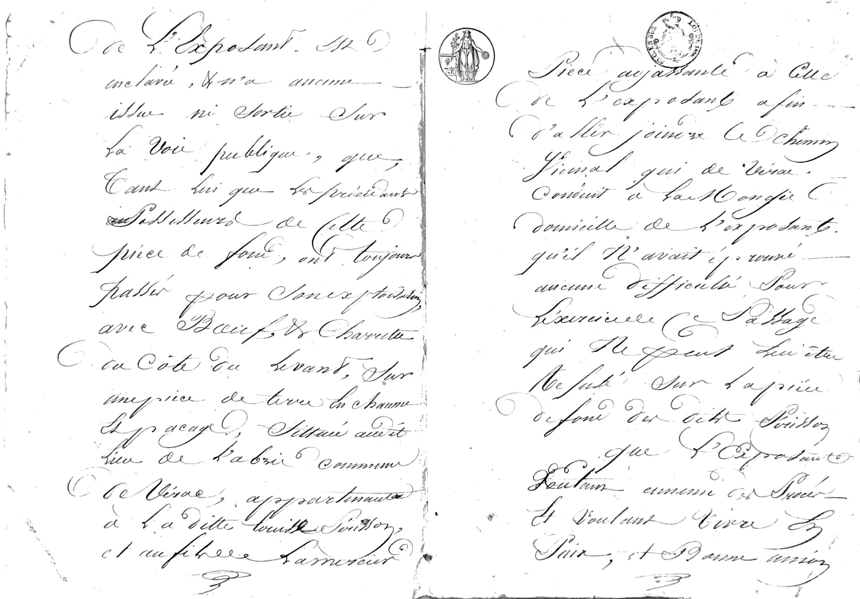 1816 Right of Way Dispute Record: Gautier vs. Perisson (Fronsac) - Page 5