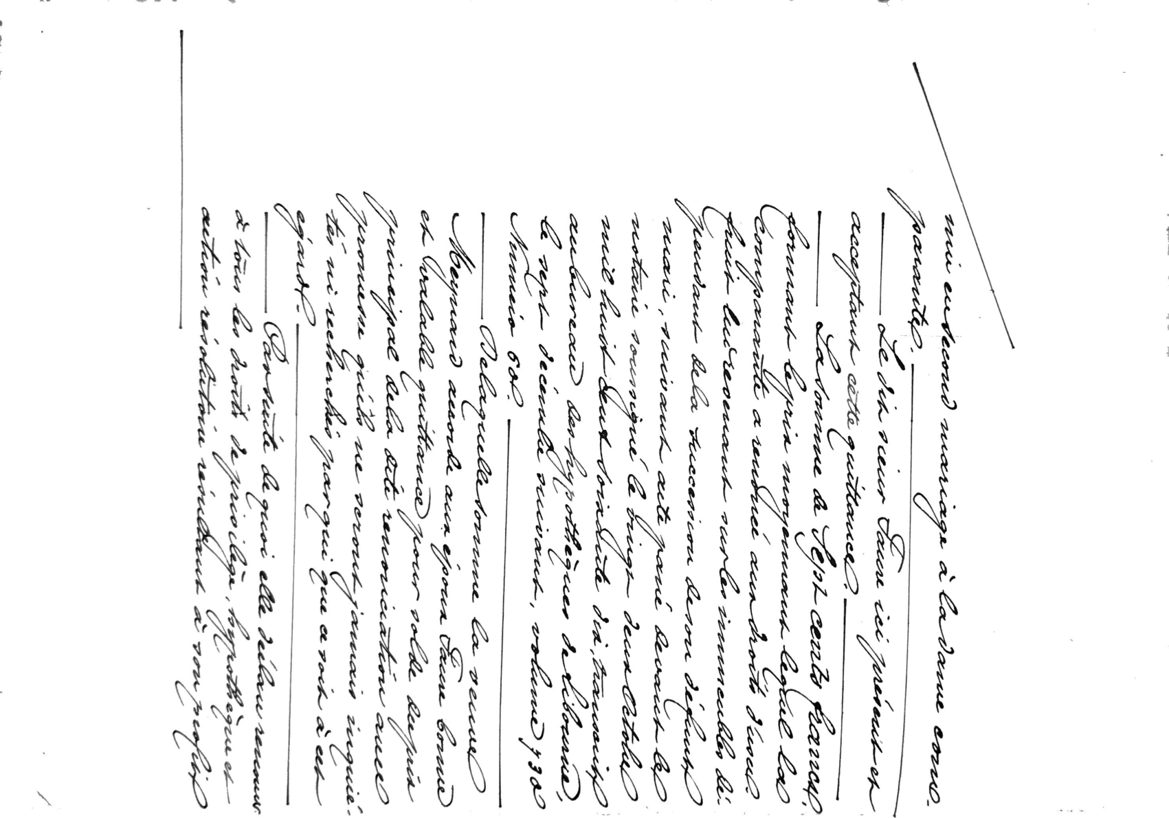 Notarial Receipt: Widow Meynard to Jean Faure (1876) - Page 3