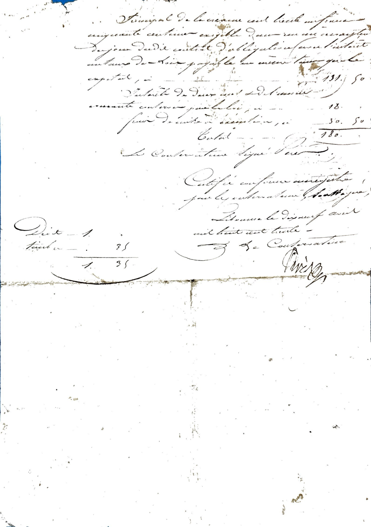 1858 Notarial Deed of Sale: Guibert to Meynard (Vérac, France) - Page 5