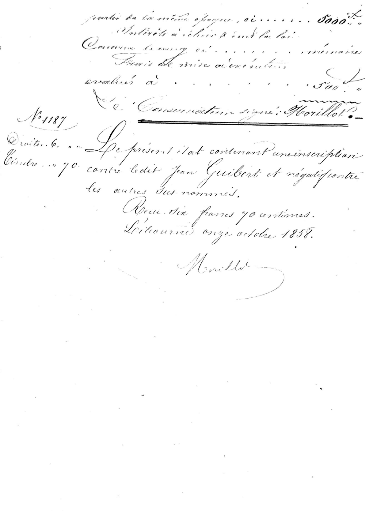 1858 Notarial Deed of Sale: Guibert to Meynard (Vérac, France) - Page 12