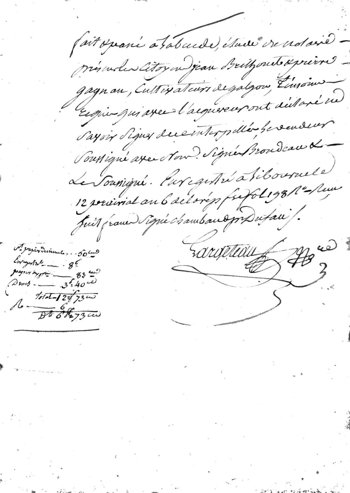 Land Sale Deeds and Quittances for Jean Gautier (1798-1816) - Page 4
