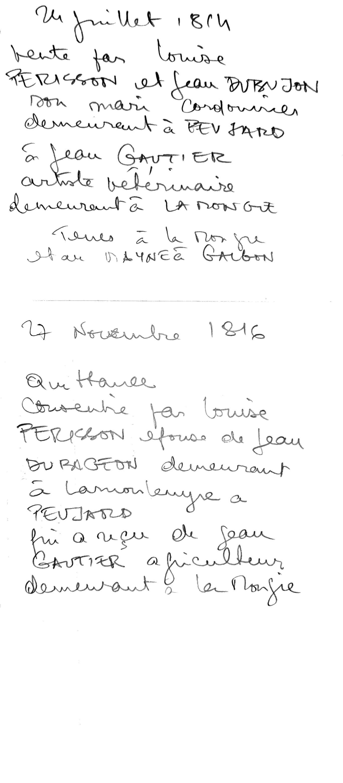 Land Sale Deeds and Quittances for Jean Gautier (1798-1816) - Page 5