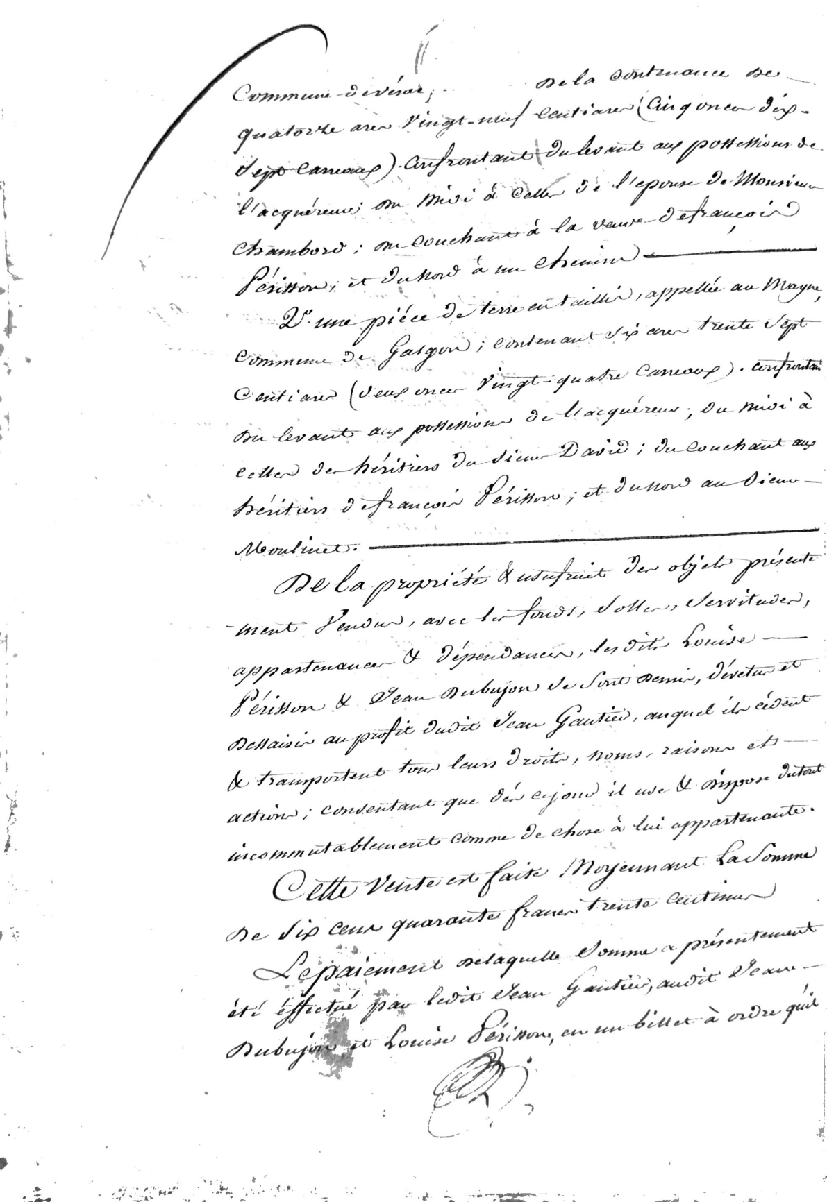 Land Sale Deeds and Quittances for Jean Gautier (1798-1816) - Page 11