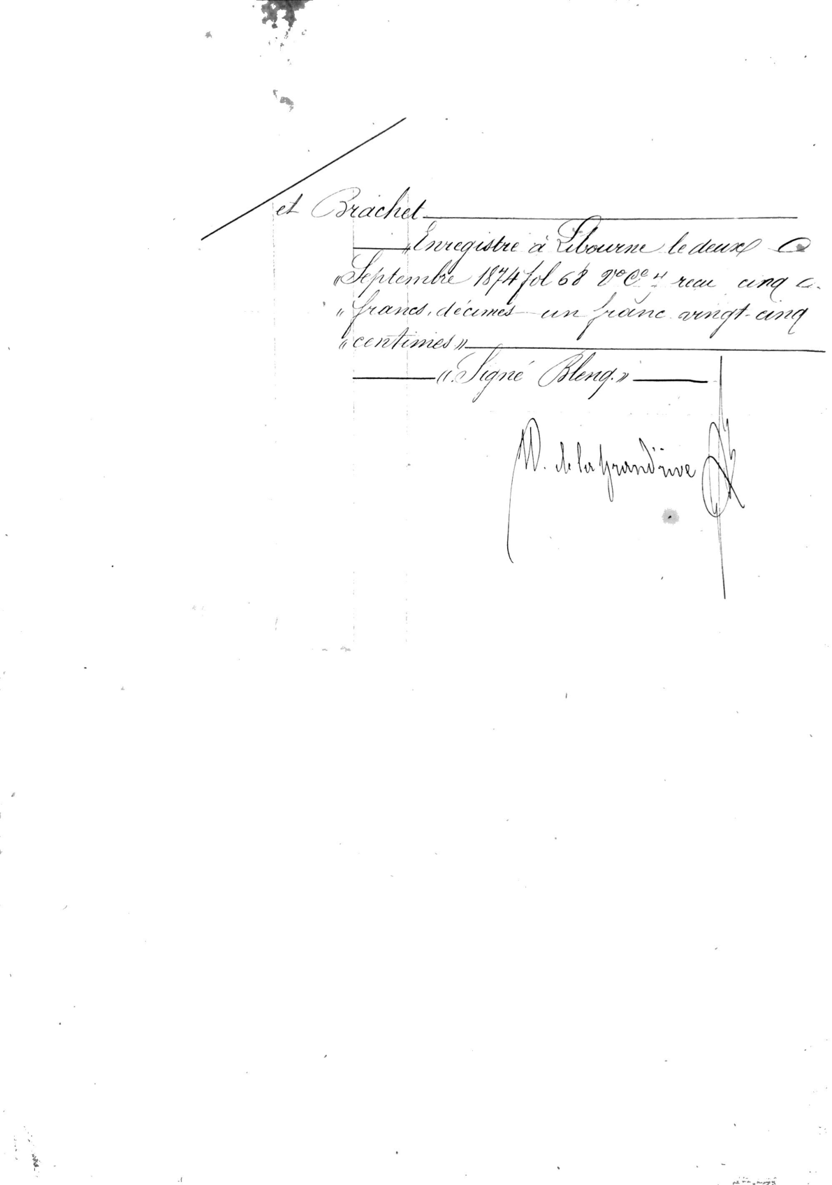 Notarial Receipt and Mortgage Release: Thomas Gassies to Jean Faure (1874) - Page 4