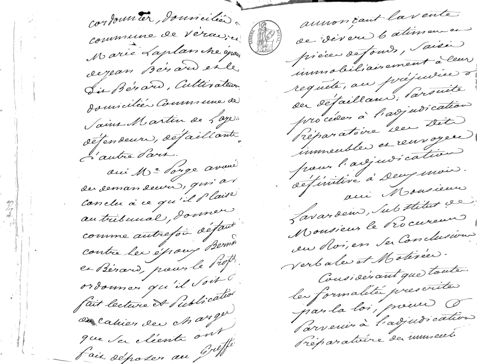 Adjudication of Real Estate Seizure: Légère Heirs vs Laplanche (1829) - Page 3
