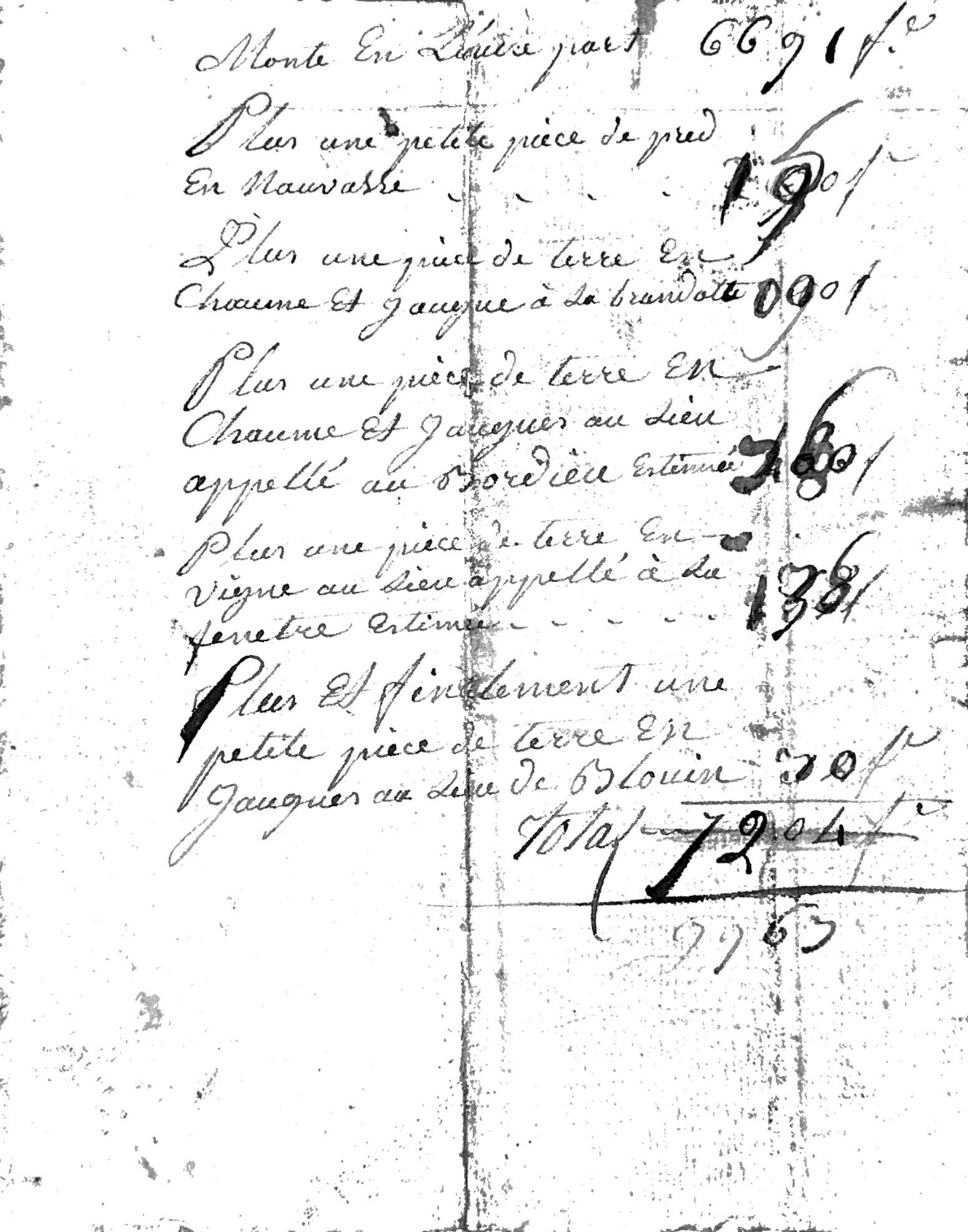 Estate Inventory and Partition of Pierre Gautier, Soldier of the Republic (Year 11-13) - Page 5