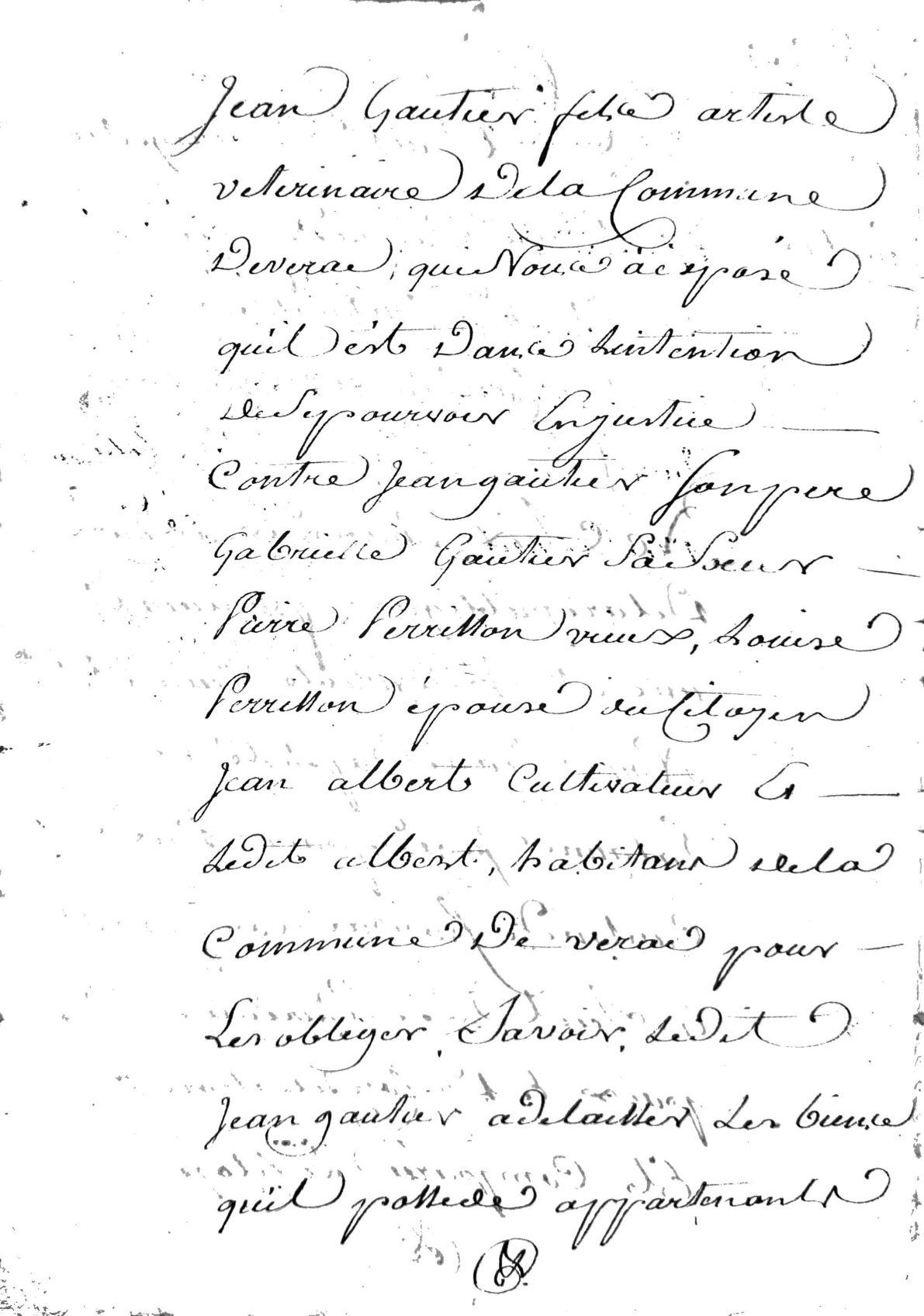 Estate Inventory and Partition of Pierre Gautier, Soldier of the Republic (Year 11-13) - Page 14