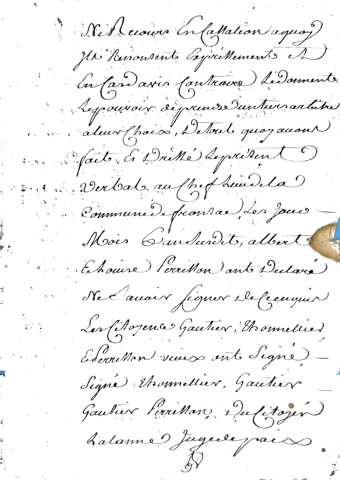 Estate Inventory and Partition of Pierre Gautier, Soldier of the Republic (Year 11-13) - Page 19