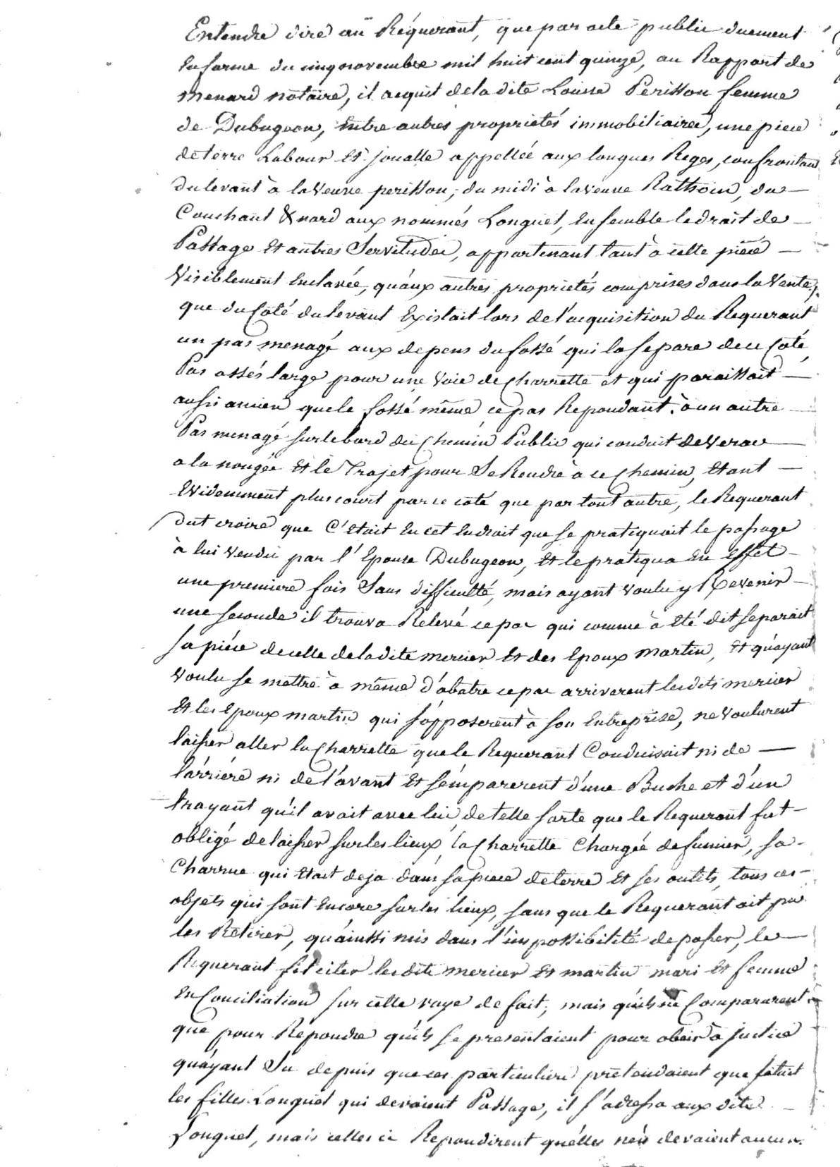 1817 Legal Summons and Property Dispute: Gautier vs. Neighbors (Libourne) - Page 2