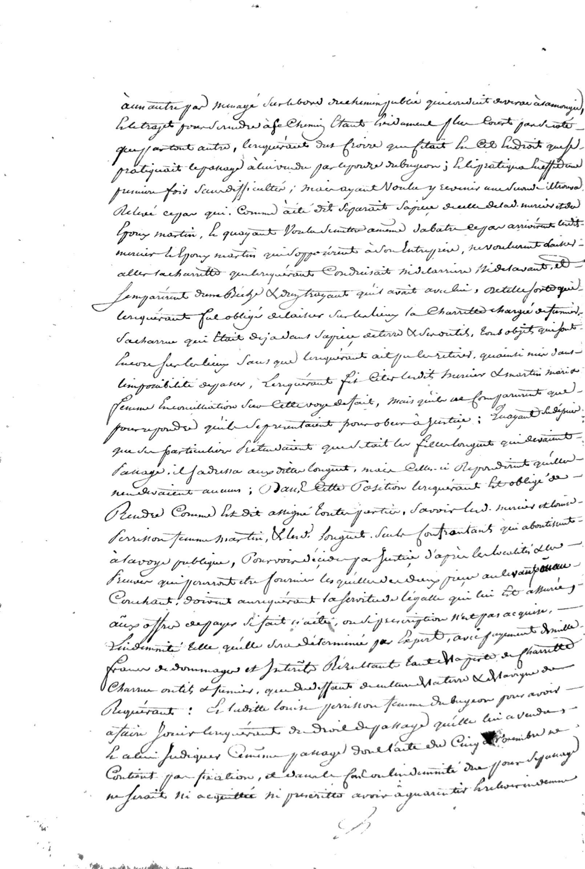 1817 Legal Summons and Property Dispute: Gautier vs. Neighbors (Libourne) - Page 5