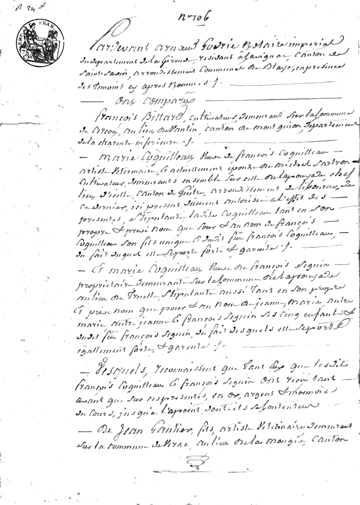 Notarial Discharge of Real Estate Debt, Gironde, 1811 - Page 2