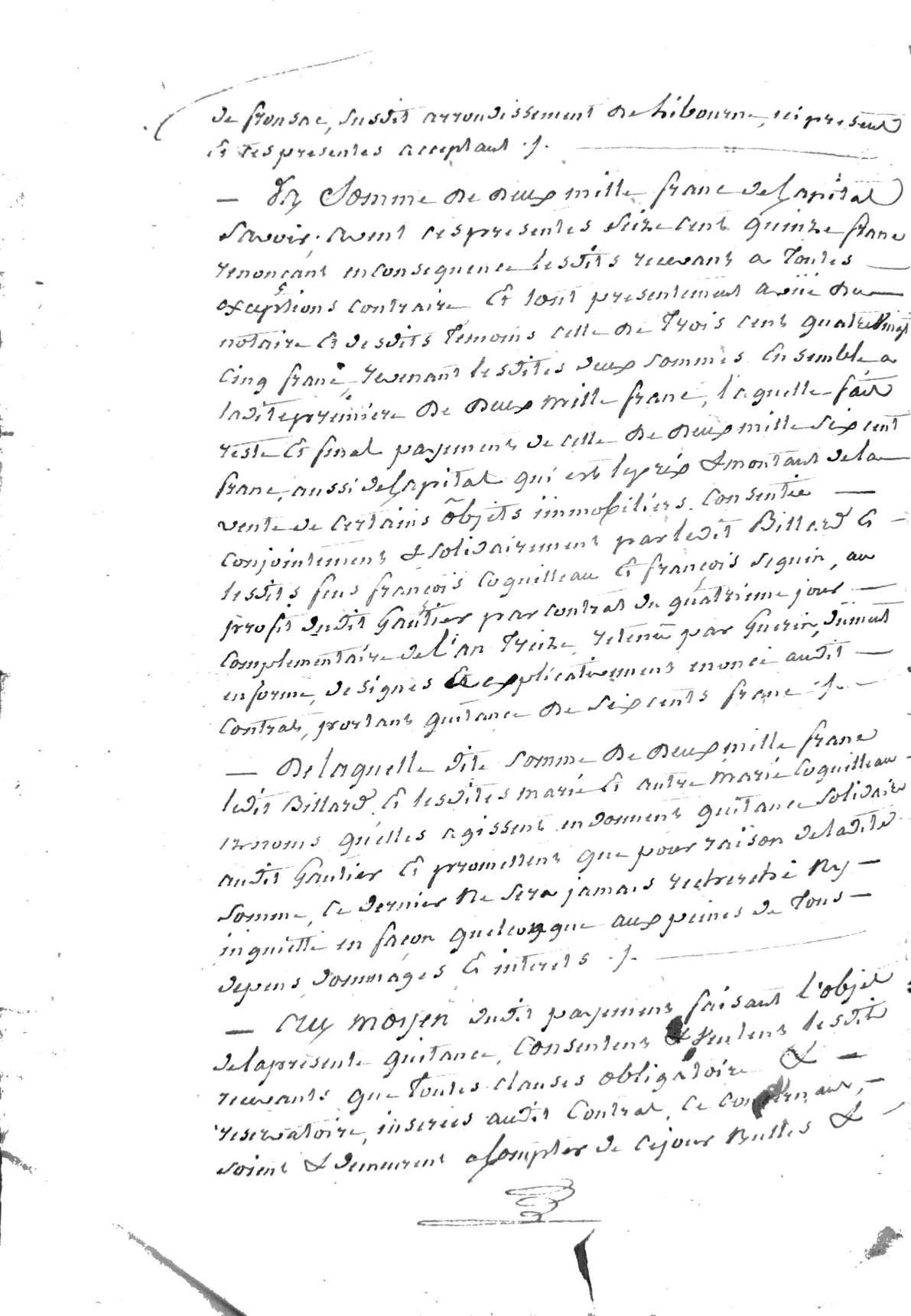 Notarial Discharge of Real Estate Debt, Gironde, 1811 - Page 3