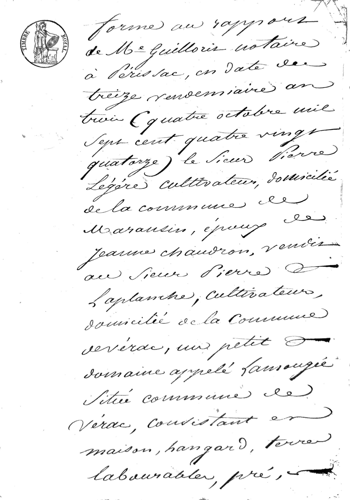 Cahier des Charges: Judicial Auction of Property in Libourne (1829) - Page 6