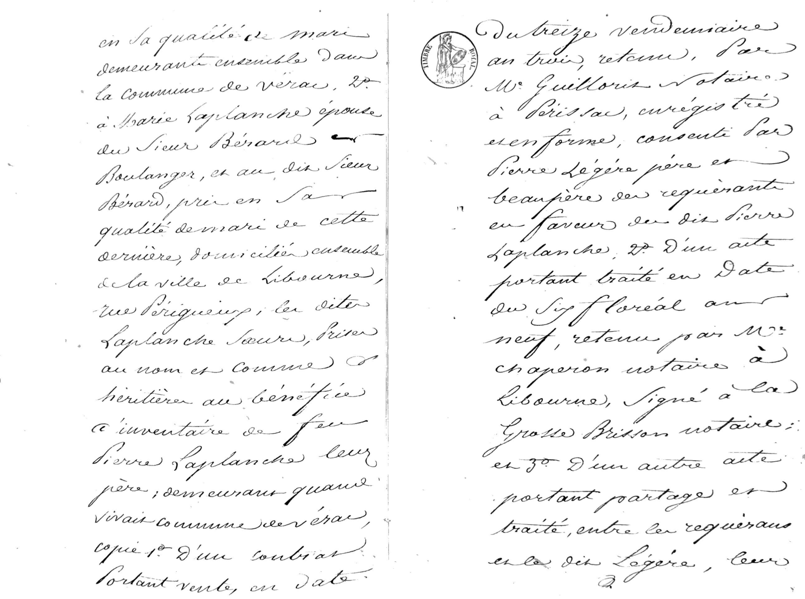 1829 Cahier des Charges and Seizure of Laplanche Estate - Page 2
