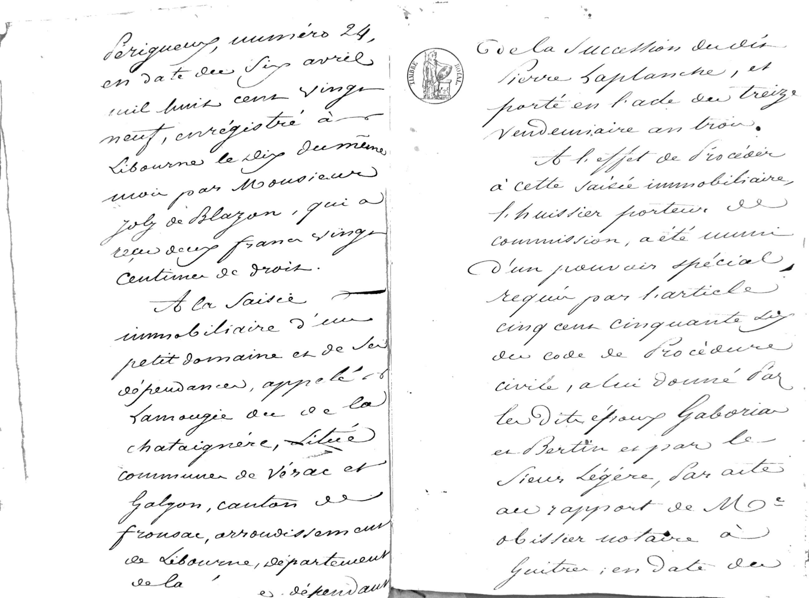 1829 Cahier des Charges and Seizure of Laplanche Estate - Page 6