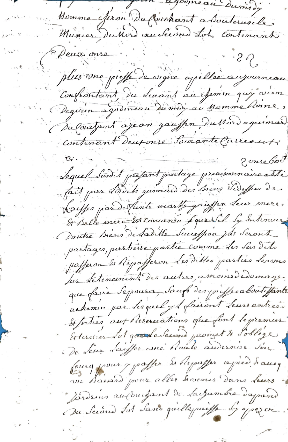 1785 Inheritance Division of Marthe Gaussen's Estate in Verrac - Page 4