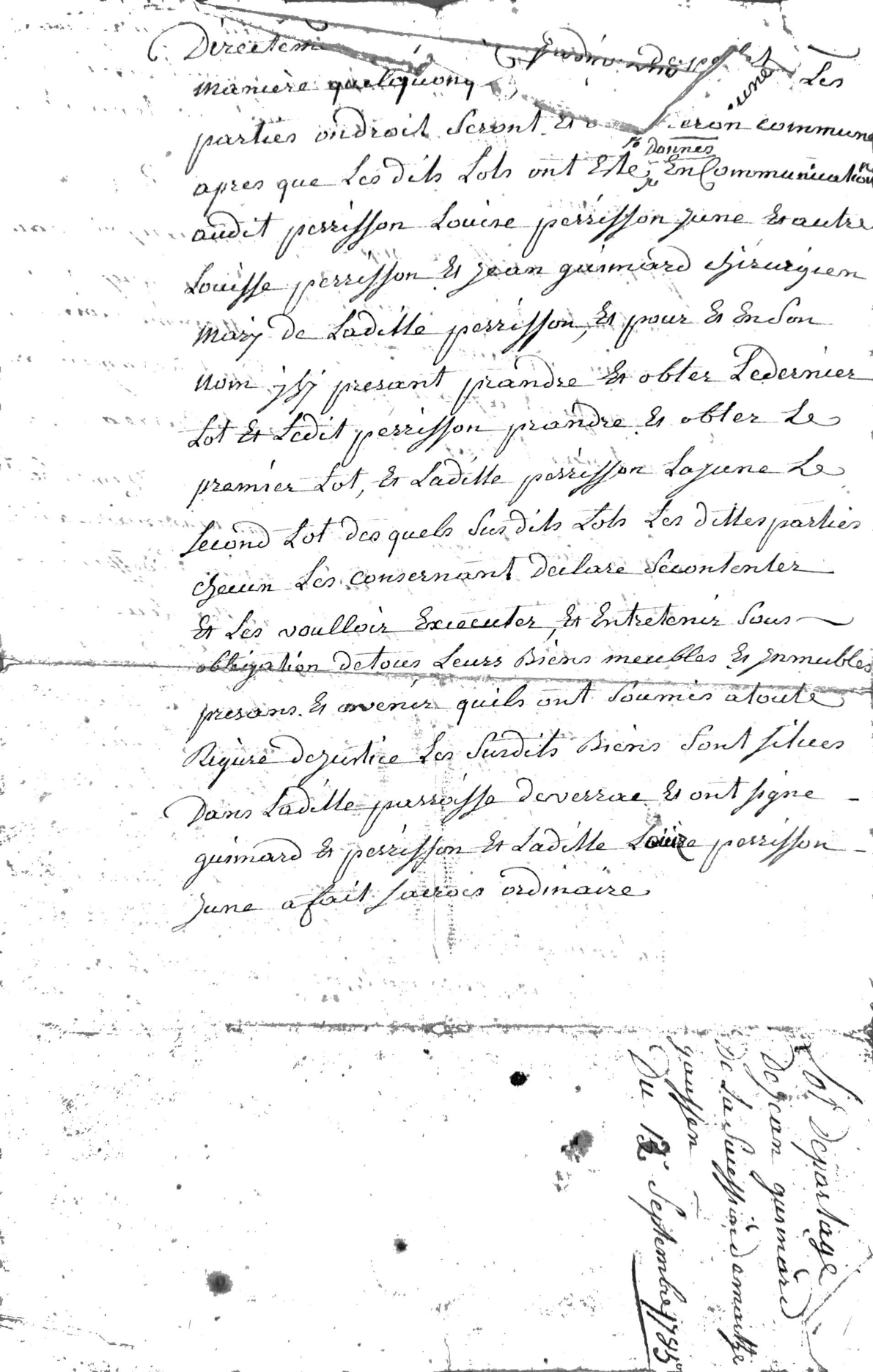 1785 Inheritance Division of Marthe Gaussen's Estate in Verrac - Page 5