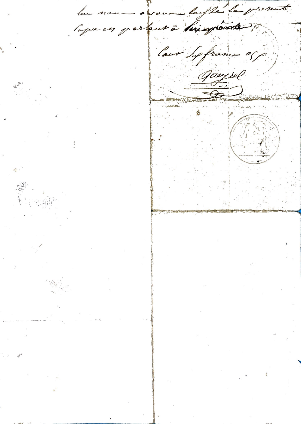 1851 Legal Summons for Unpaid Wages and Clothing in Fronsac - Page 2