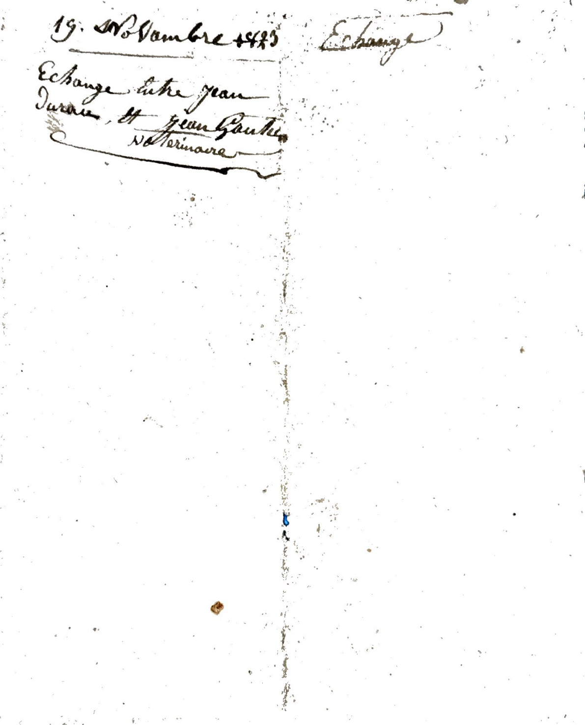 1823 Land Exchange Agreement Between Jean Gautier and Jean Dureau - Page 3