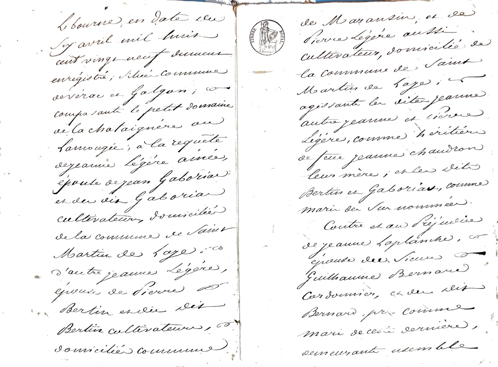 Cahier des Charges Vente Domaine Lamougié Libourne 1829 - Page 2