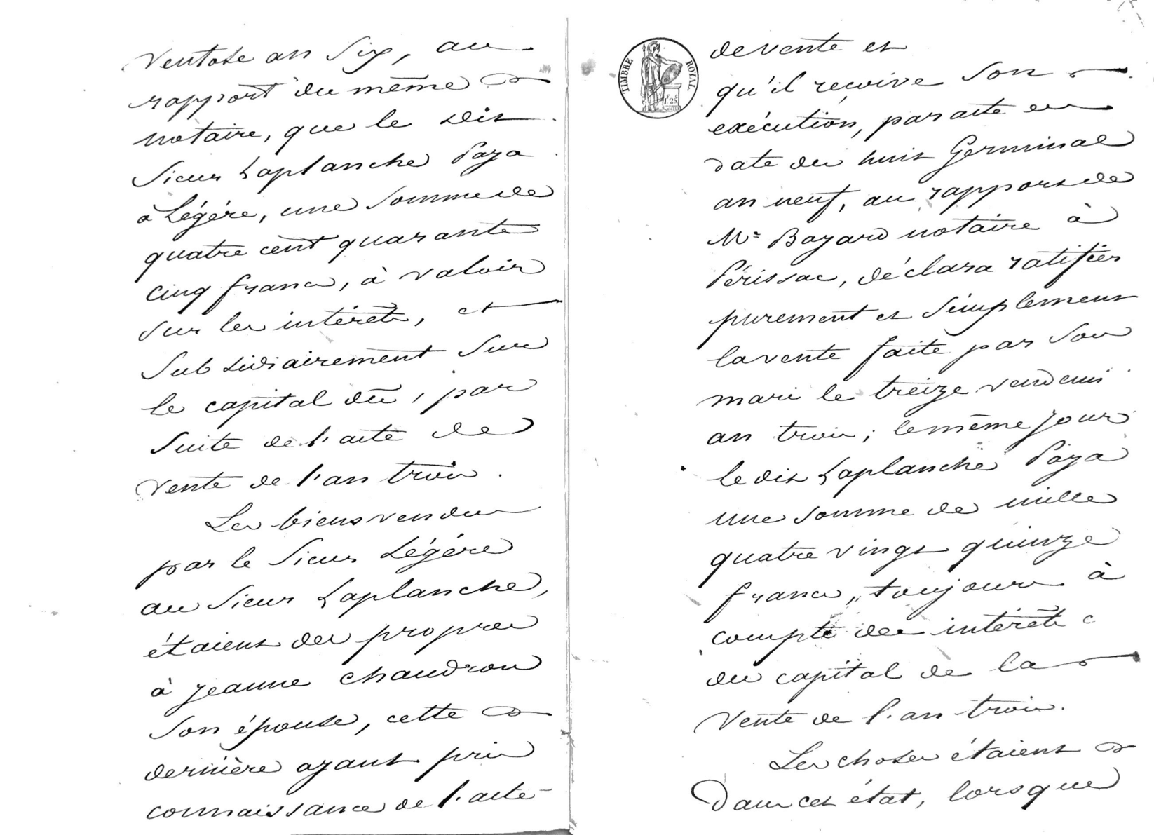 Cahier des Charges Vente Domaine Lamougié Libourne 1829 - Page 5