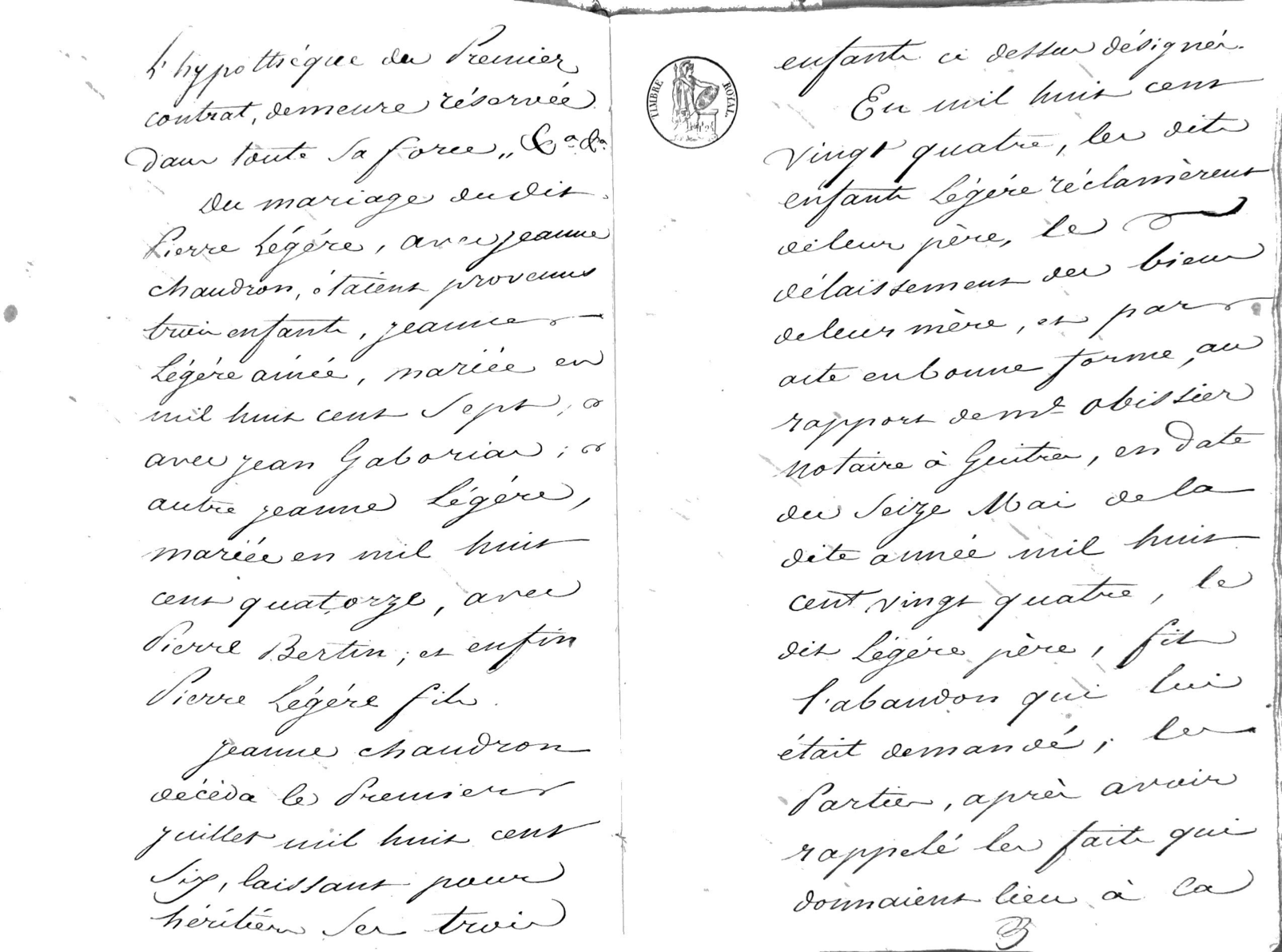 Cahier des Charges Vente Domaine Lamougié Libourne 1829 - Page 9