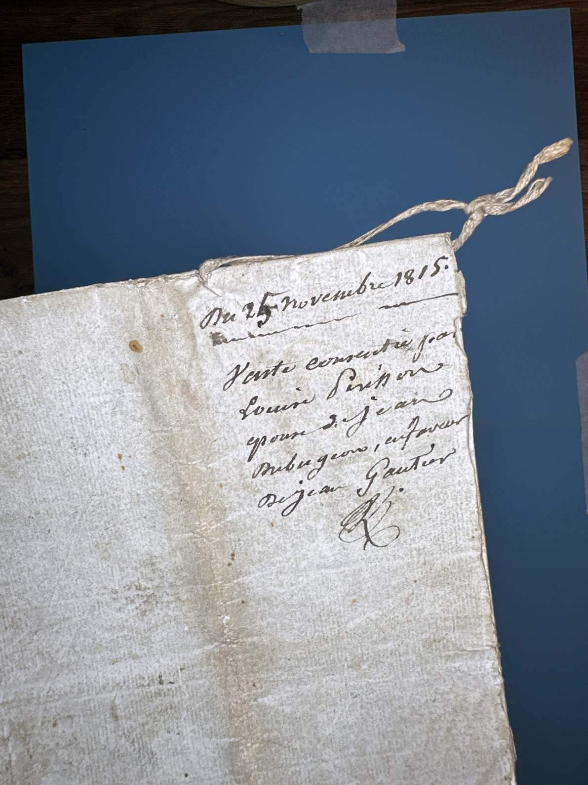 1815 Notarial Deed of Sale: Perisson to Gautier (Gironde, France) - Page 2