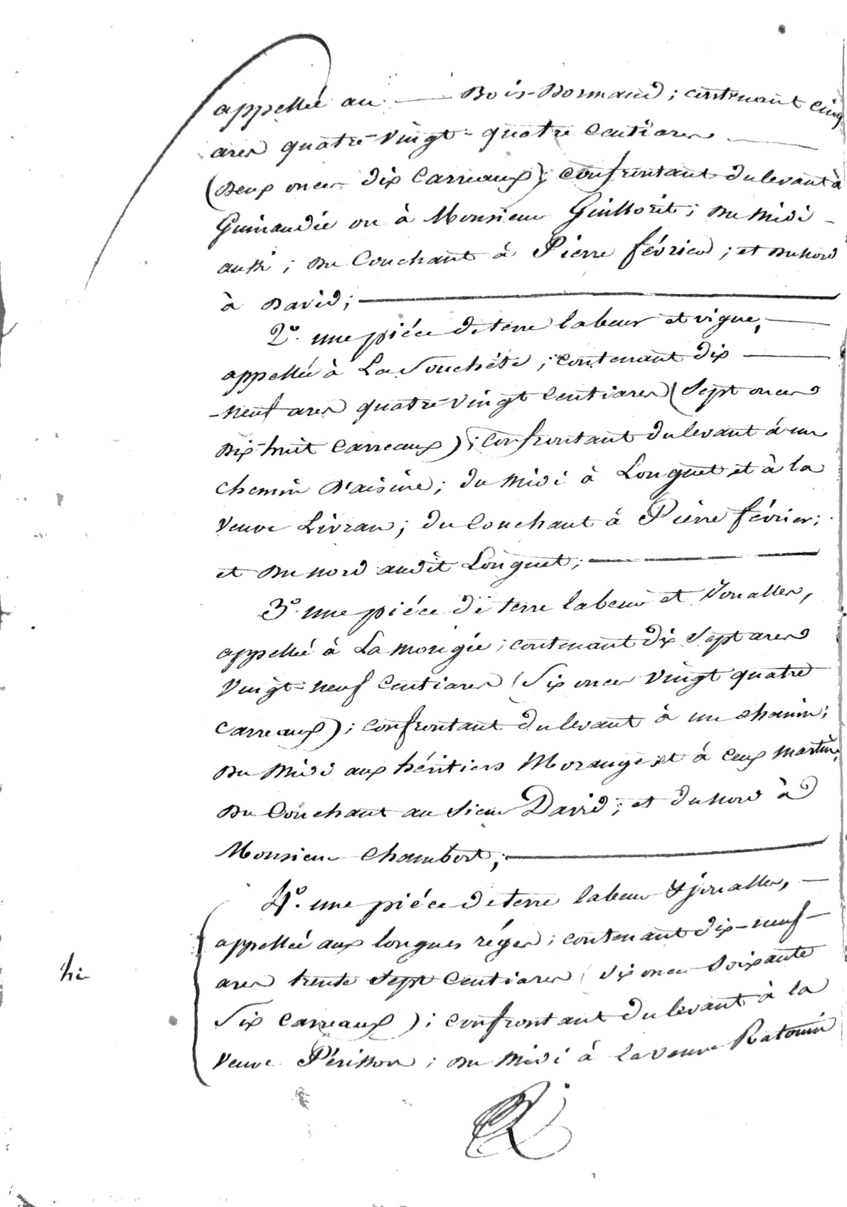 1815 Notarial Deed of Sale: Perisson to Gautier (Gironde, France) - Page 4