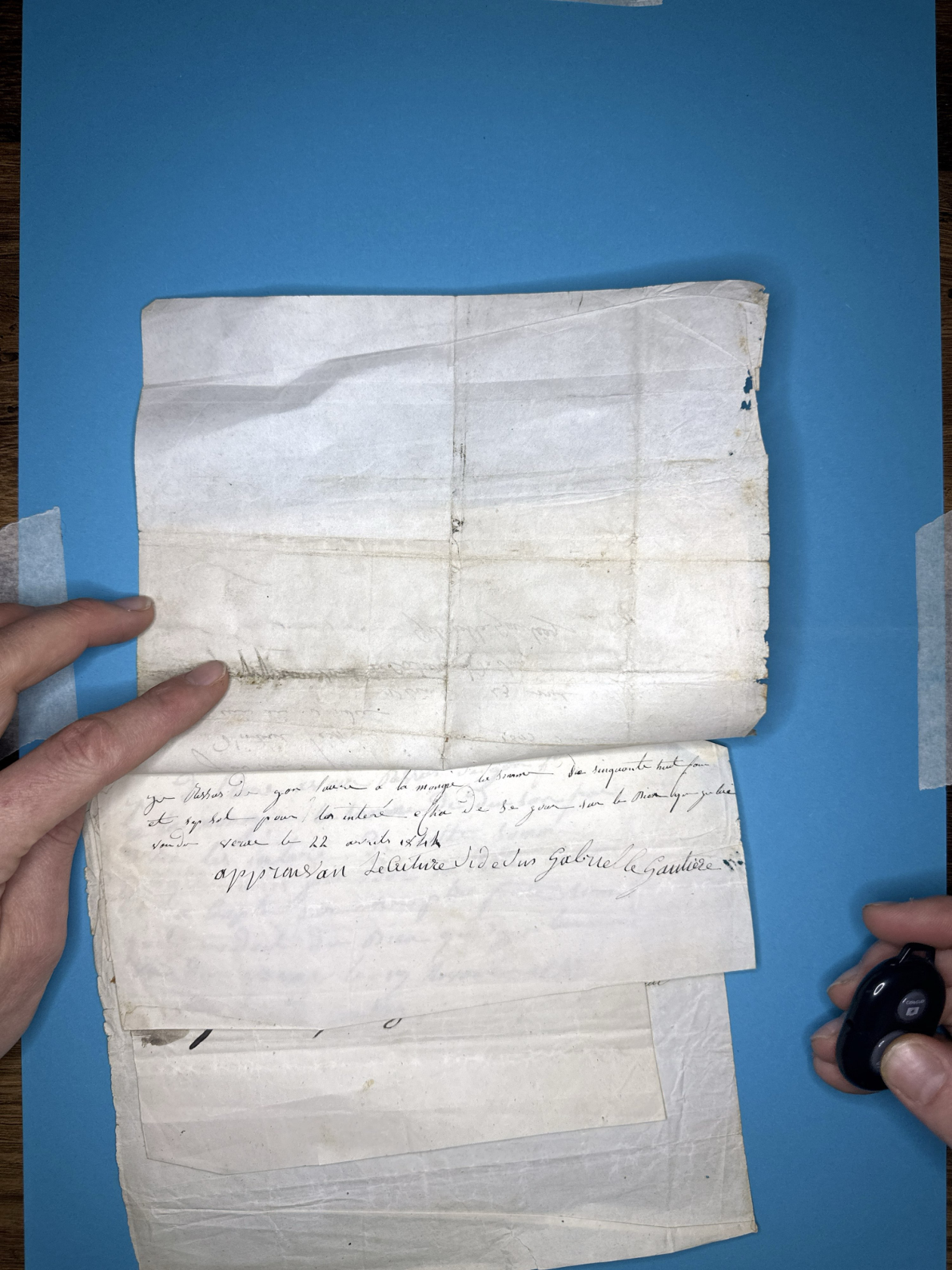 Handwritten Property Payment Receipts from Gabrielle Gautier (1844-1849) - Page 3